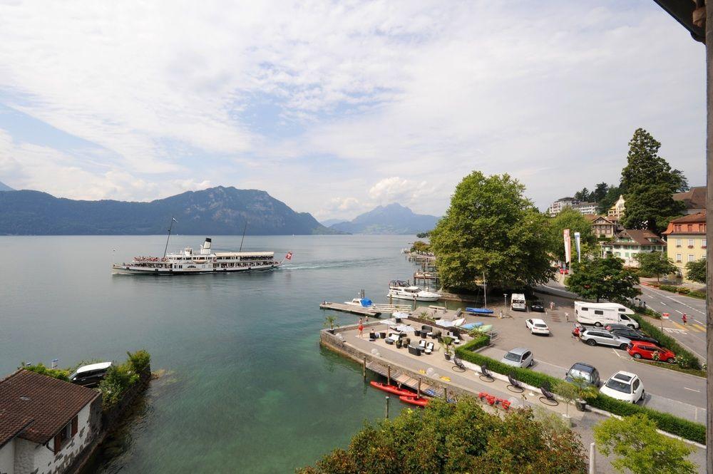 Seehof Hotel Du Lac Weggis Exterior foto